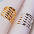 Napkin Rings Hollow Out Serviette Golden Western Dinner Towel Ring Table Wedding Party Decoration Buckle Holder