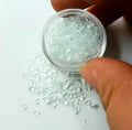 DIY Plastic 1000g/Bag Clear Acrylic Gemstone Chunks 2mm Size Faux Acrylic Diamonds Caviar Chunks Loose Beads Glass Crystal