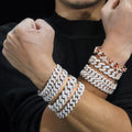 Men Hip Hop Cuban Bracelet 925 Sterling Silver with Moissanite Main Stone GRA Certificate Fashion Jewelry Gift for Him Christmas
