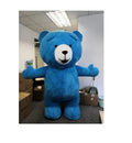 Running Fun Funny Long Plush 2m/2.6m Inflatable Teddy Bear Mascot Costume Cosplay for Parade
