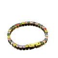 4mm GOLd Chain Bracelets Man Stainless Steel 18K Gold Plated Bling 3A Zircon Tennis Bracelet for Women Jewelry