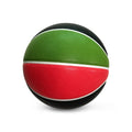 Customized Blank No Logo PU Basketball in Green Black Red for Training Durable Street Ball