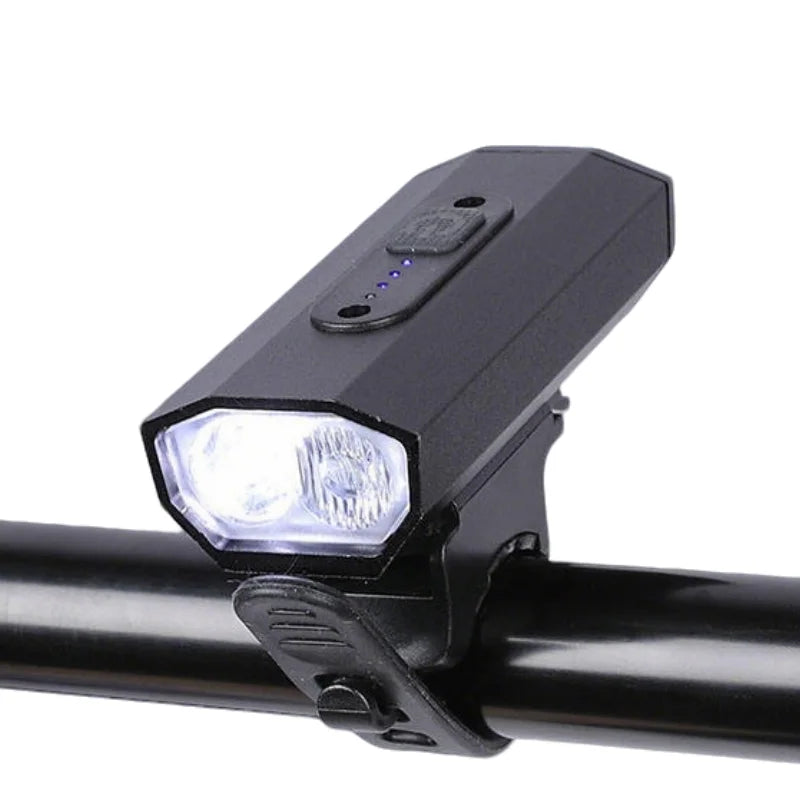 Night Riding Bike Front Light Aluminum Alloy Strong Usb Rechargeable Led Bicycle Light