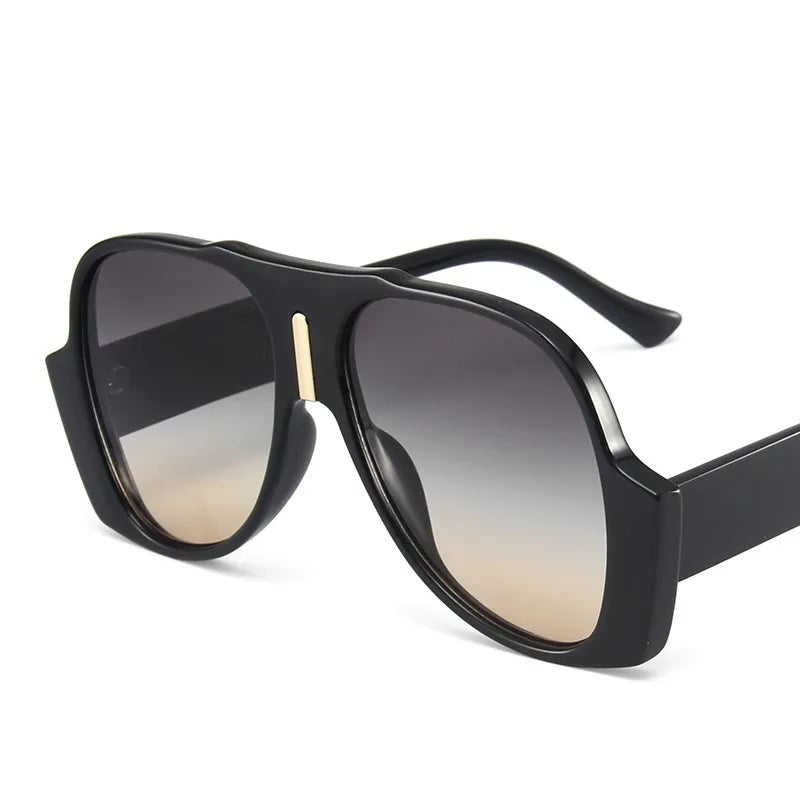 OMAS New Ladies Designer Sunglasses with Big Frame Funny Hip-Hop Shades Glasses for Women PC Frame