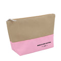 Recycled Plastic Bottles RPET Eco Material Two-tone Oxford Fabric Promotion Cosmetic Bag Makeup Pouch Custom Printed Logo