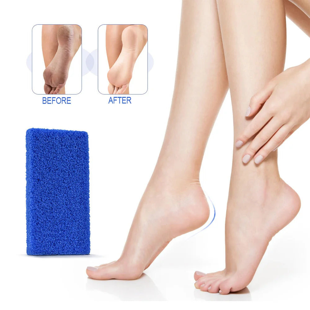 USA Free Shipping 3200Pcs/Carton Blue Professional Foot Care Pedicure Tools Foot File Disposable Mini Pumice Pad