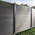 Waterproof WPC Garden Fence Outdoor Aluminum WPC Composite Panels Black Horizontal Aluminium Posts 3D Model Metal Frame Nature