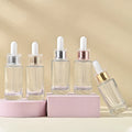 Stock New 30ml Transparent Round Bottom Essence Thick Bottom Essential Oil Dropper Bottle