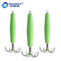 Stainless Steel Luminous Squid Hooks Fishing Tackle Lures Squid Jigs Hook 12 Pin Umbrella Type Octopus Fish Hook
