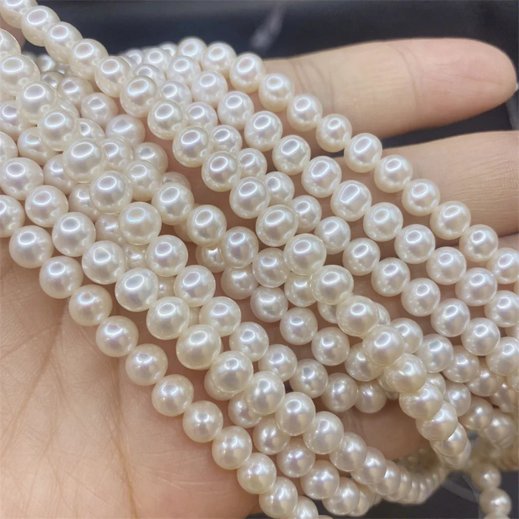 High Quality 6A White Purple 2-6mm Freshwater Loose Pearls Strong Luster Flawless Natural Real Jewelry Making Wholesale Price