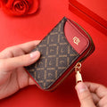 Best-selling New Women's Wallet Short Pu Leather Compact Credit Card Holder Zipper Wallet for Women