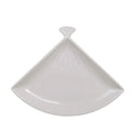 Wholesale Restaurant Dinnerware Fan Design Snack Serving Irregular Melamine Dessert Plate