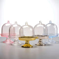 BECOL Wholesale Mini Acrylic Clear Cake Stand Plastic Wedding Dessert Box Transparent Candy Box for Wedding & Birthday Party