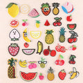 Wholesale Custom Personalization Embroidery Patches Bright Embroidered Fruit Iron on Patches for Kids Clothing DIY