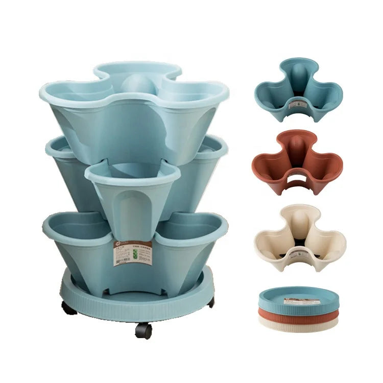 White Plastic Plant Pot & Garden Box Vado Exterior Floral Containers for Outdoor Use Vegetable Garden Application