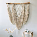 Y-W 120*140CM Woven Large Macrame Cord Wall Hanging Bohemian Decoration Home Wall Fibre Art Decor