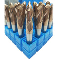 4F Tungsten Carbide Round Nose Milling Cutter End Mill Cutter Coated Pressure Angle 45