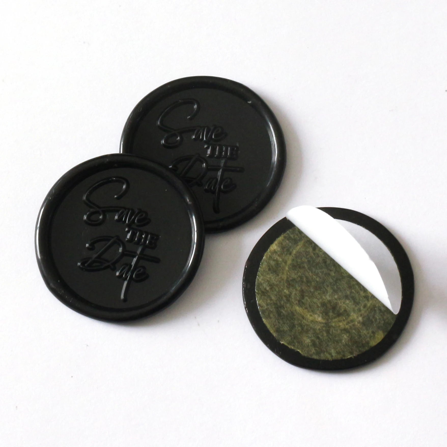 Elegant Round Shape Save the Date Wax Seals with Self-adhesive and Wax Seal Stickers for Invitations