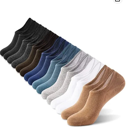 No Show Socks Men Low Cut Ankle Short Socks for Men Casual Anti-slid Athletic Socks With Non Slip Grip for Men