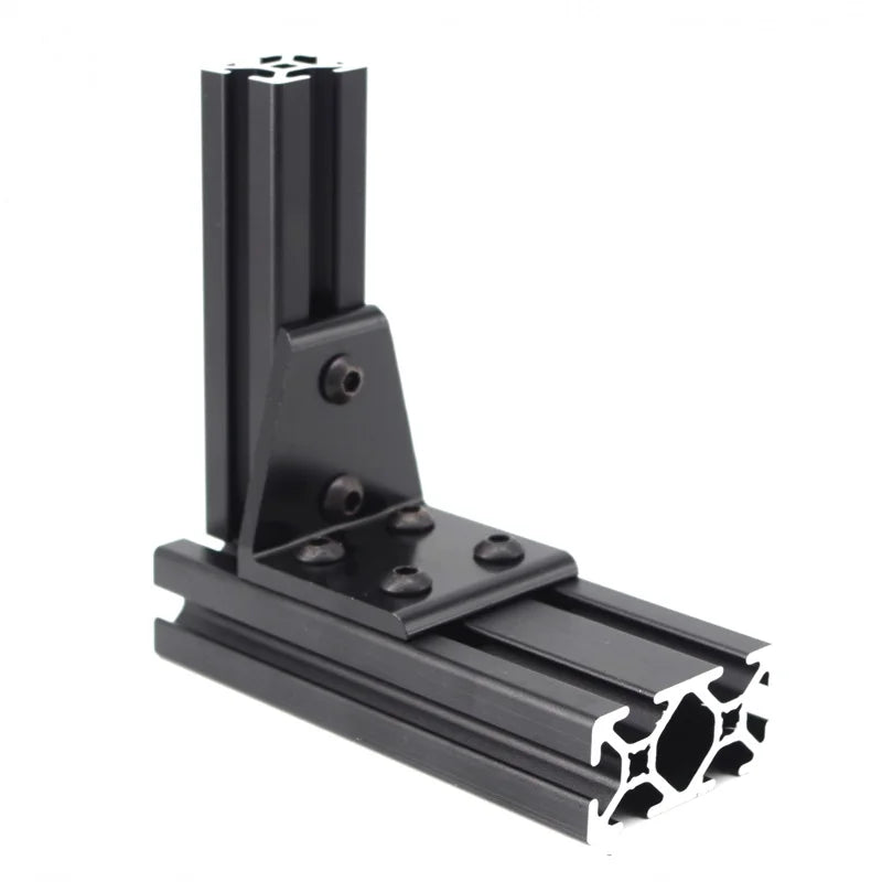 China Manufacturer Cnc Aluminum Rohs Odm Oem Imperial 6379 10&15  Inches 6 Hole Transition Corner Bracket for Aluminum Profile