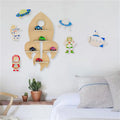 Children's Room Wooden Wall Storage Rack Decorate Children's Toy Wall Storage Rack