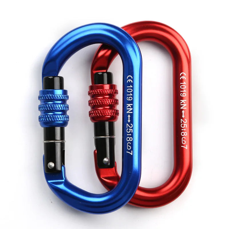 O-Type Main Lock for Rock Climbing Mountaineering Outdoor Safety Fast Hanging Equipment Load-Bearing Buckle Rock Climbing Tool