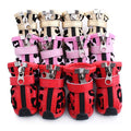 Wholesale Stocked Leopard Skin Printed Pet Dog Shoes