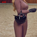 Horse Riding Leggings Wholesales OEM Silicone Women Horse Riding Leggings Breeches With Pocket Equestrian Pants  Riding Legging