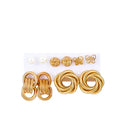 Hot Selling Fashion New Hoop Pearl Stud Earring Cards Earrings for Women 18k Gold French Vintage Fashion Jewelry Earrings Dangle