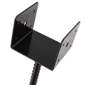 Heavy Duty Metal U Shape Fence Post Holder Pergola Brackets Deck Spike Post Base