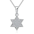 Pendant Necklace 2024 New 925 Sterling Silver Star of David Fashion Different Design Necklaces Necklace Jewelry Women Box Chain
