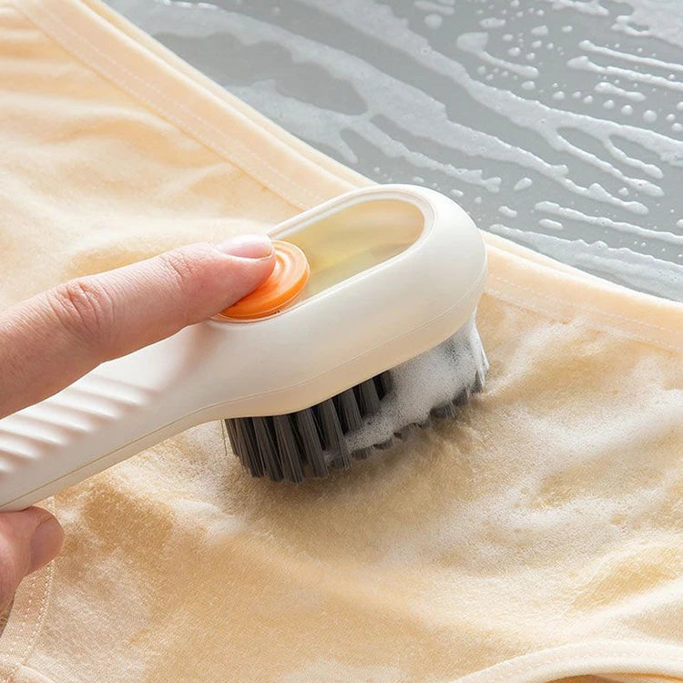 2024 New Shoe Automatic Liquid Laundry Scrub Brush with Soap Dispenser Multifunction Hydraulic Cleaning Brush Shoe Brush