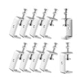 10 Pcs 304 Stainless Steel Mini Tiger Clamp 1Inch Heavy Duty U Clamps Stable Wide Jaw Opening 2 9/16 Inch for Metal Woodworking