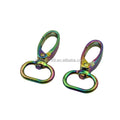 Stock Supply 16 X 45mm rainbow Colored Meta Bag Swivel Hook