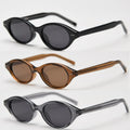 Fashionable Small Oval Cat Eye Sun Glasses Colorful TR90 Polarized Materials Handmade Premium UV400 Outdoor Shades