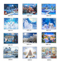 Chenistory Short Lint Canvas Snow Scenery 5D Diamond Paintings Diy Embroidery Cross Stitch Diamond Painting Full Drill