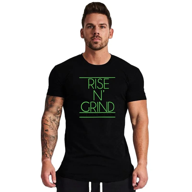 Custom Logo Muscleguys Brand Gym Sports Fashion O-neck Mens Slim Fit Bodybuilding Fitness Workout Summer Fashion Casual T-shirt