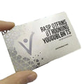 High End Custom Engraved Stainless Steel Laser Cut Metal Business Card Blank
