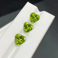 Heart Shape 9.0mm ~ 11.0mm  Good Quality Loose Gemstones Green Stone Quartz PriceJewelry  Natural Peridot