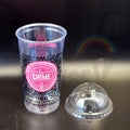 Custom LOGO Printing Wholesale 8 10 12 14 16 32 oz Disposable Cold Drinks Coffee Clear PET Plastic Cups With Lid