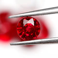 Real Natural Loose Ruby Rough Burmese Ruby Natural Round Pigeon Red Blood Small Matching Stone Size 1.0-2.5mm