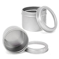 pink black red gold aluminum tin Round Cream Jars round Aluminum Metal Packaging Cosmetic Tin Can