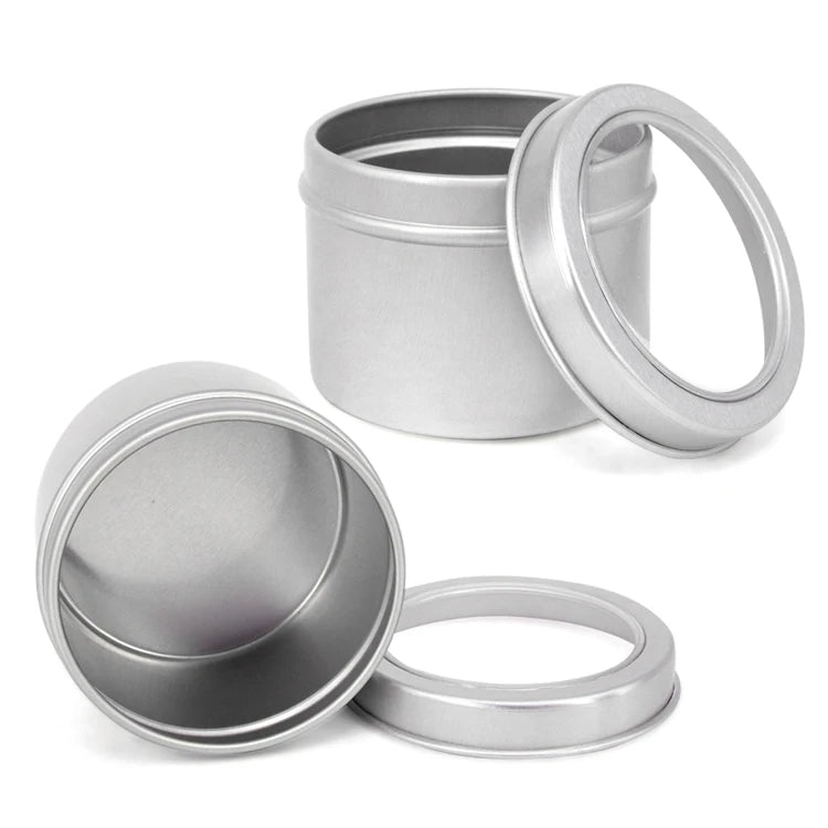 pink black red gold aluminum tin Round Cream Jars round Aluminum Metal Packaging Cosmetic Tin Can