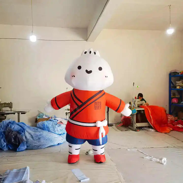 Custom Inflatable Advertising Chinese Style Xiao Long Bao Cartoon Character Character Model Cartoon for Sale