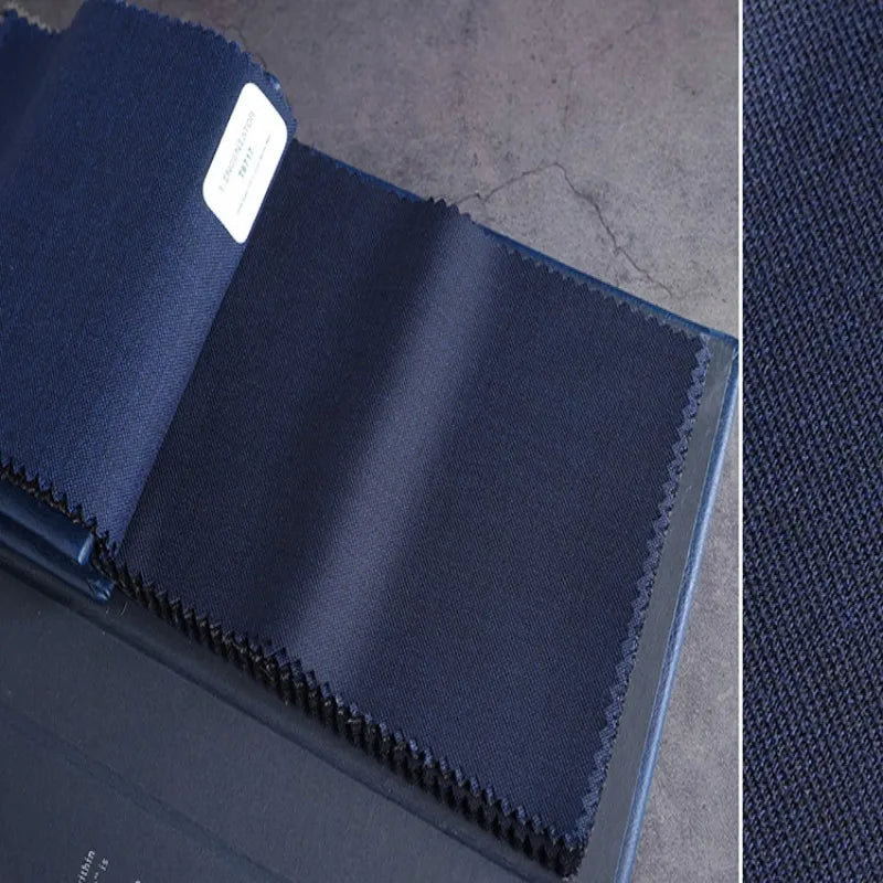 HARCHOY NEW EMPIRE Series 280g 100% Organic Super 120 Imported Merino Wool Tweed Fabric Striped Style Brushed Pattern Meter Felt