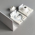 Quiet Square Fascia Manual Roller Blind Curtain System Roller Shade Cover Bracket Mechanism Clutch Accessories Part Components