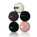 Reusable Foundation Removal Pads  Round Eco Friendly Velvet Pink Cosmetics Powder Puff Reusable Face Removing Pads