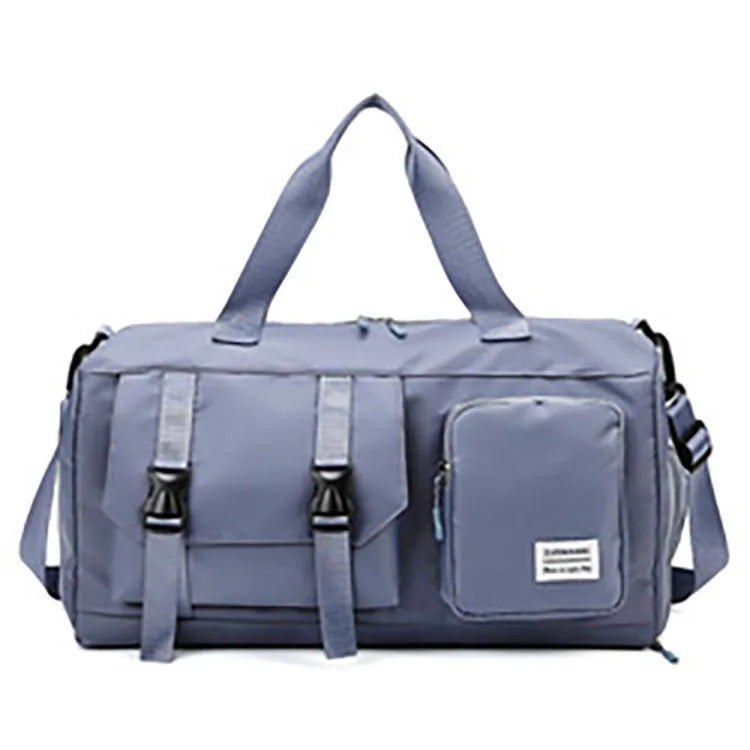 Fashionable Custom Sports Fitness Bag High Capacity Waterproof Dry Wet Separation Pocket Zipper for Men Women Shoe Compartment