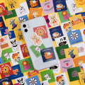 46pcs Per Pack Happy Mood Boxed Stickers Ins Fresh Hand Account Diary Diy Decoration Colorful Stickers