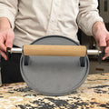 Heavy Duty Cast Iron Round Grill Press Steak Smasher Burger Bacon Weight